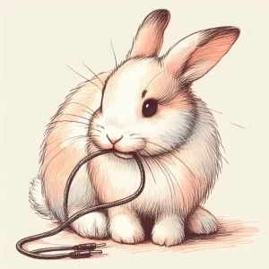 Bunny Chewing in Rabbit Body Language