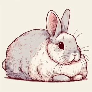 rabbit showing Bunny Loafin Rabbit Body Language