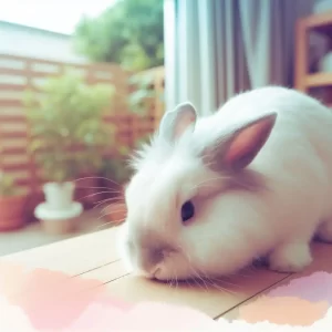 bunny sniffing