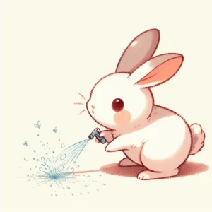 Bunny Spraying