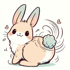 Bunny Wagging tail